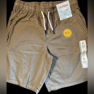 NWT Cat & Jack tan beige pull on short with drawstring, children’s Medium 8
C